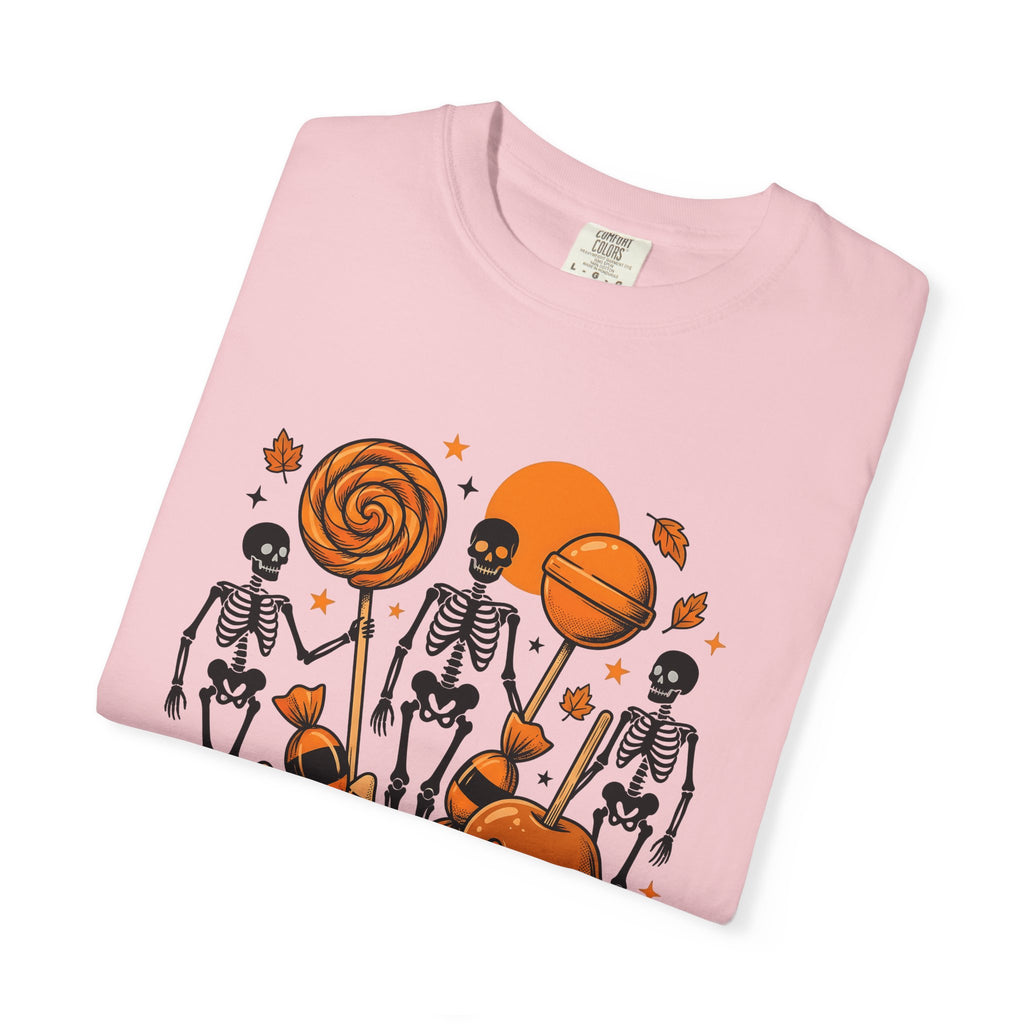 Skull Sweets Shirt Halloween Horror Gift Women Comic Tee Sugar Skull T-Shirt Spooky Fan Creepy Tshirt Macabre Graphic Retro Candy Tshirt