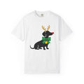 Sausage Dog Shirt Christmas Dogs Gift Women Outline Tee Dachshund T-Shirt Xmas Fan Doxie Illustration Sketch Rack Tshirt