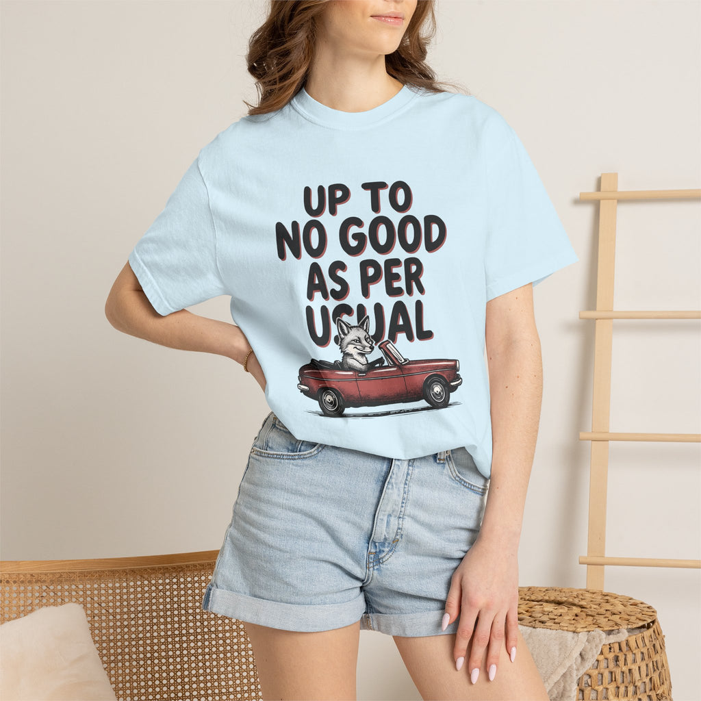 Fox Car Shirt Funny Animal Gift Women Cartoon Tee Fox T-Shirt Humor Fan Comic Tshirt Wildlife Graphic Hand Drawn Vintage Car Tshirt