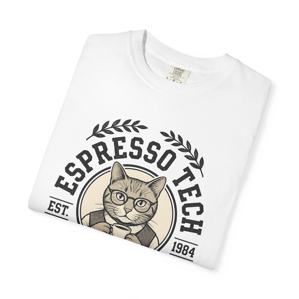 Cat Coffee Cup Shirt Coffee Cat Gift Women Vintage Tee Mug T-Shirt Coffee Fan Coffee Mug Tshirt Feline Graphic Hand Drawn Glasses Tshirt