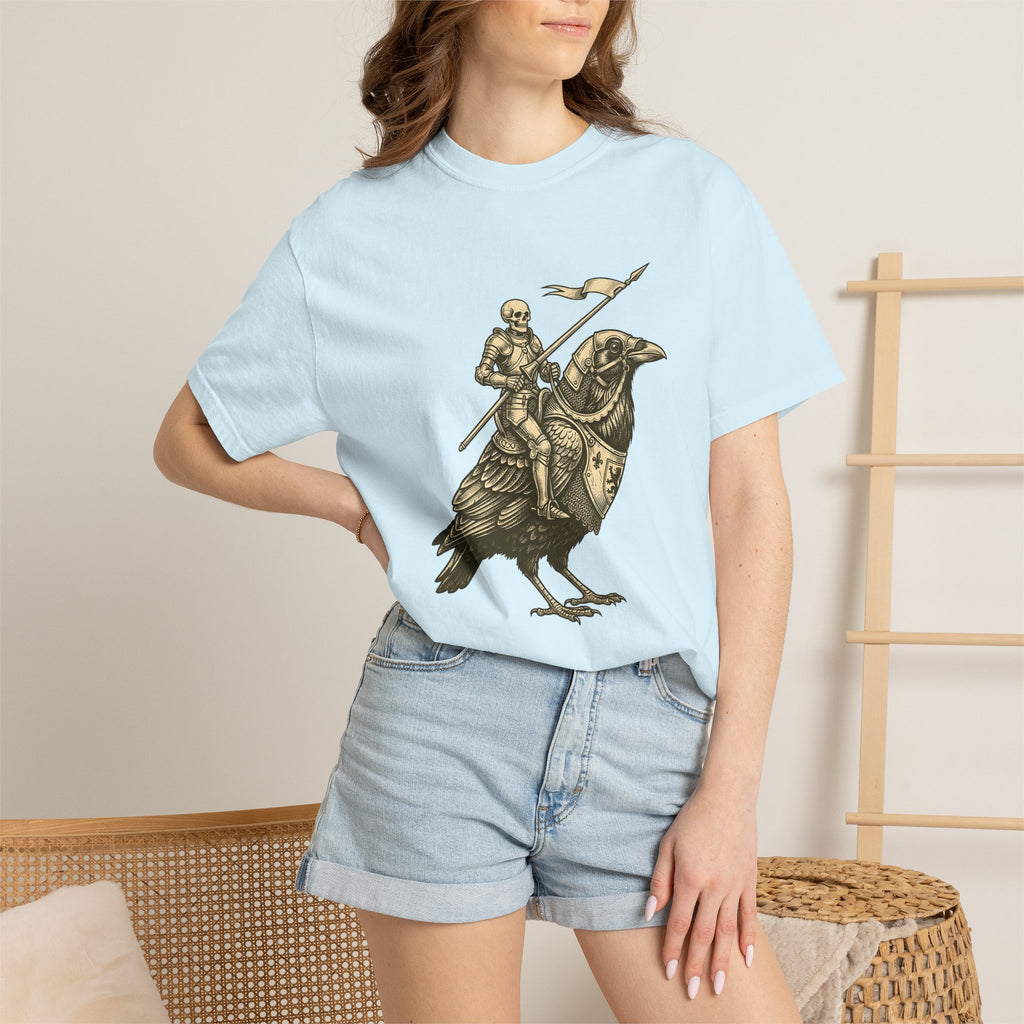 Bony Fighter Raven Shirt Halloween Legend Gift Women Horror Tee Crow T-Shirt Horror Fan Dark Tshirt Mythic Graphic Classic Protective Gear
