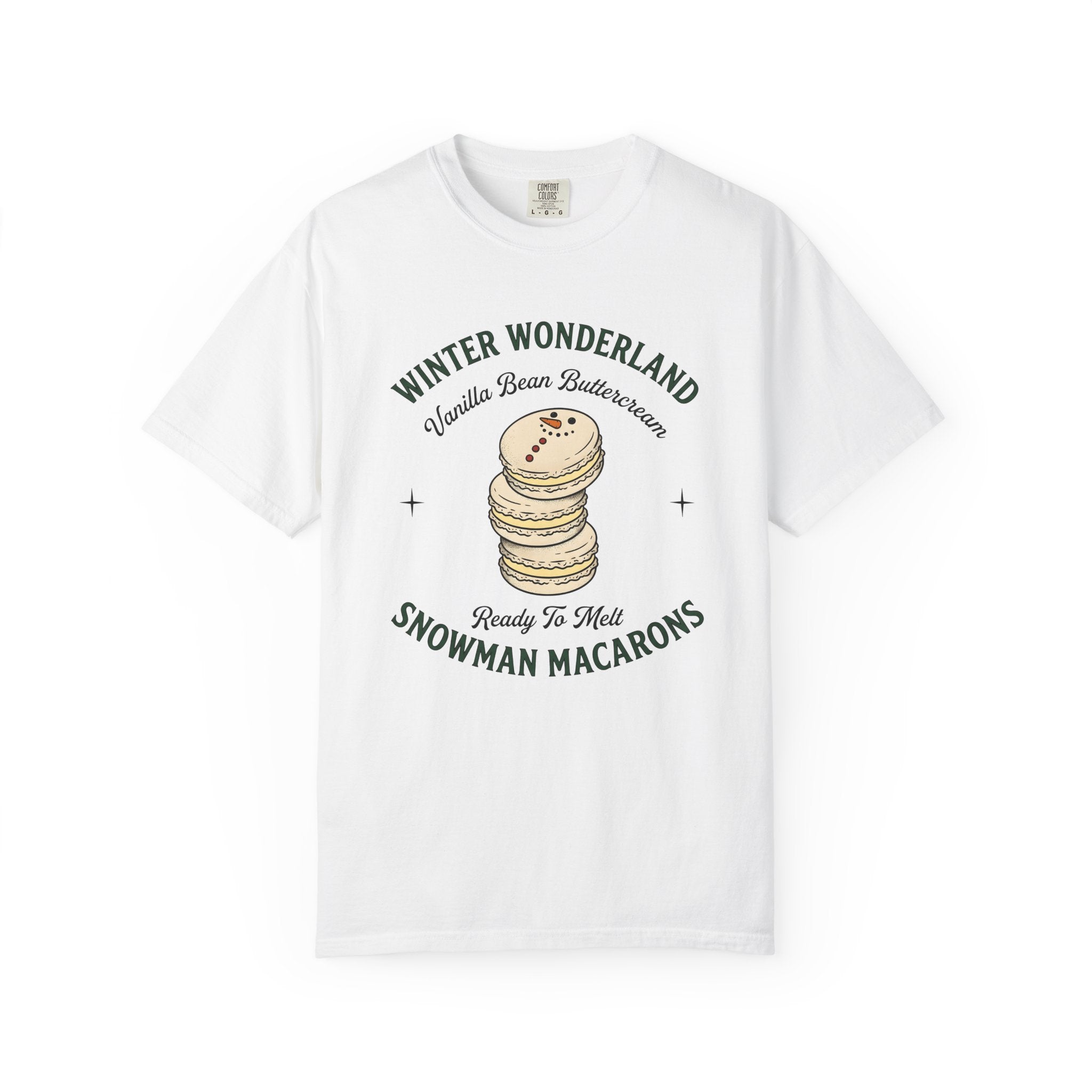 Snowman Treats Shirt Christmas Pastries Gift Women Line Art Tee Frosting T-Shirt Christmas Fan Minimalist Tshirt Bakery Graphic Classic