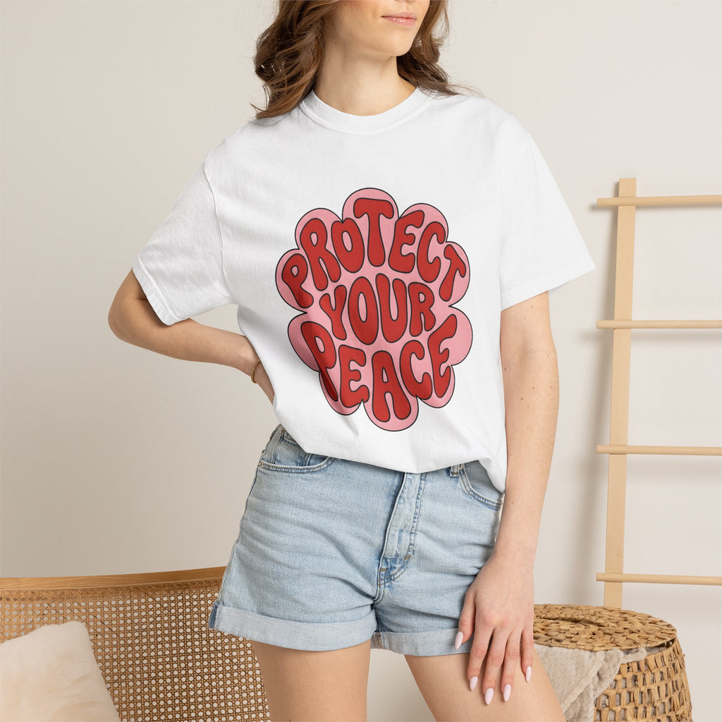 Flower Print Shirt Cute Uplifting Gift Women Bohemian Tee Floral T-Shirt Adorable Fan Hippie Tshirt Inspirational Graphic Old School Light