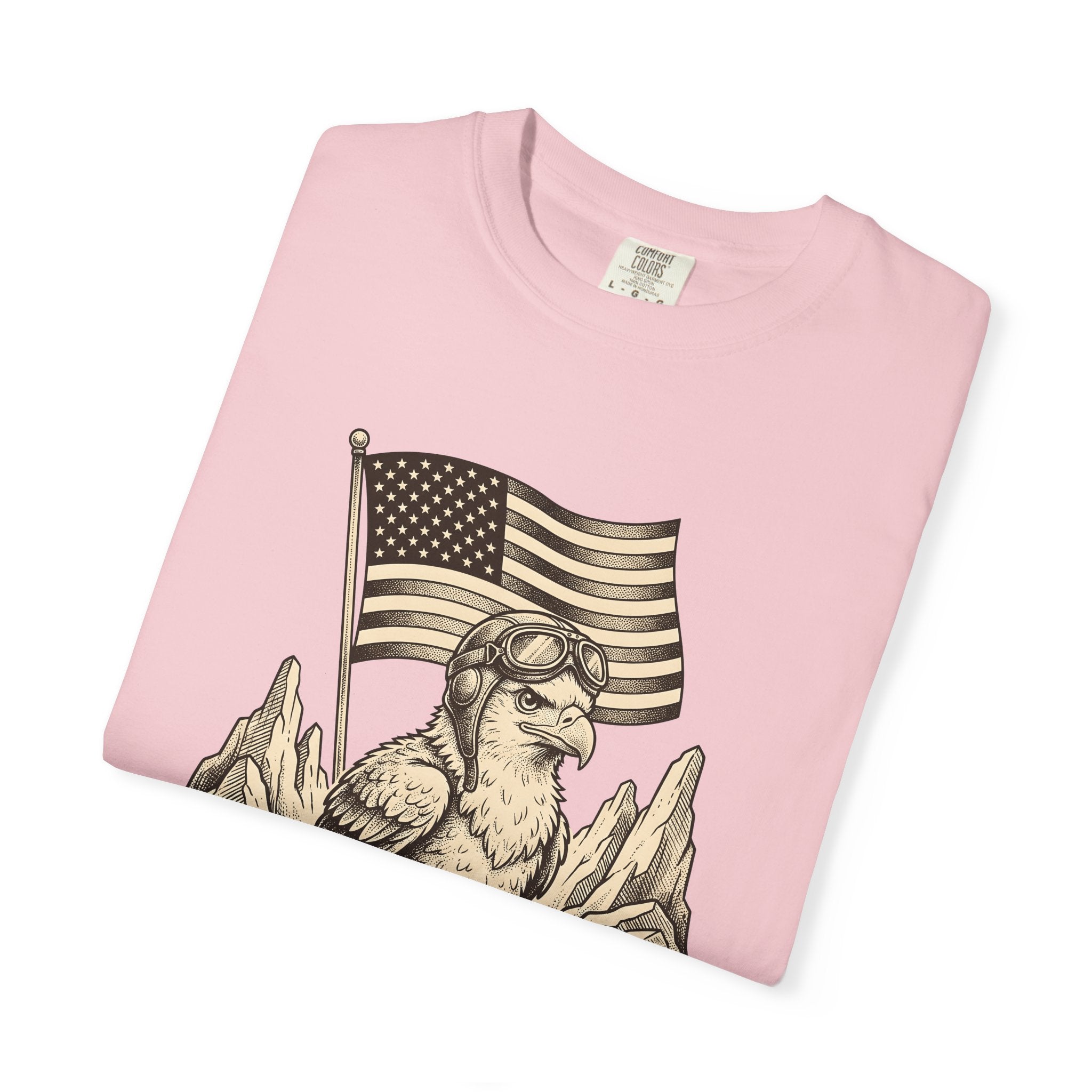 Eagle Pilot Shirt America/4th Of July Independence Gift Women Distressed Tee Aviator T-Shirt Patriot Fan Vintage Tshirt Freedom Graphic