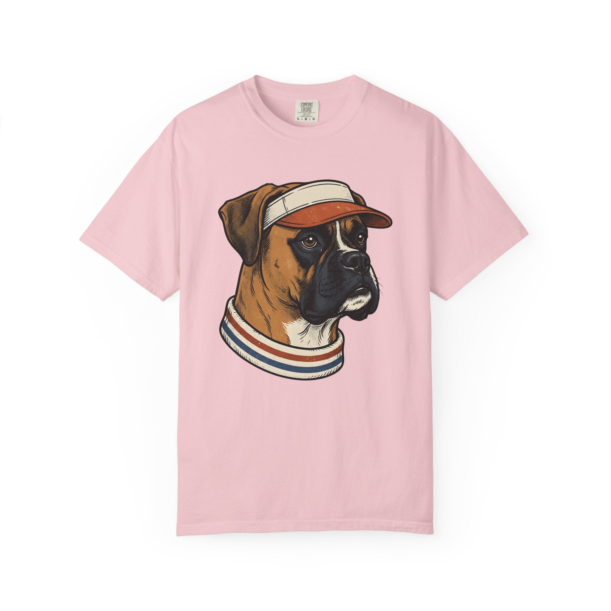 Boxer Canine Shirt Dog Pet Care Gift Women Old School Tee Boxer Dog T-Shirt Dog Owner Fan Boxer Art Tshirt Pet Grooming Graphic Cartoon