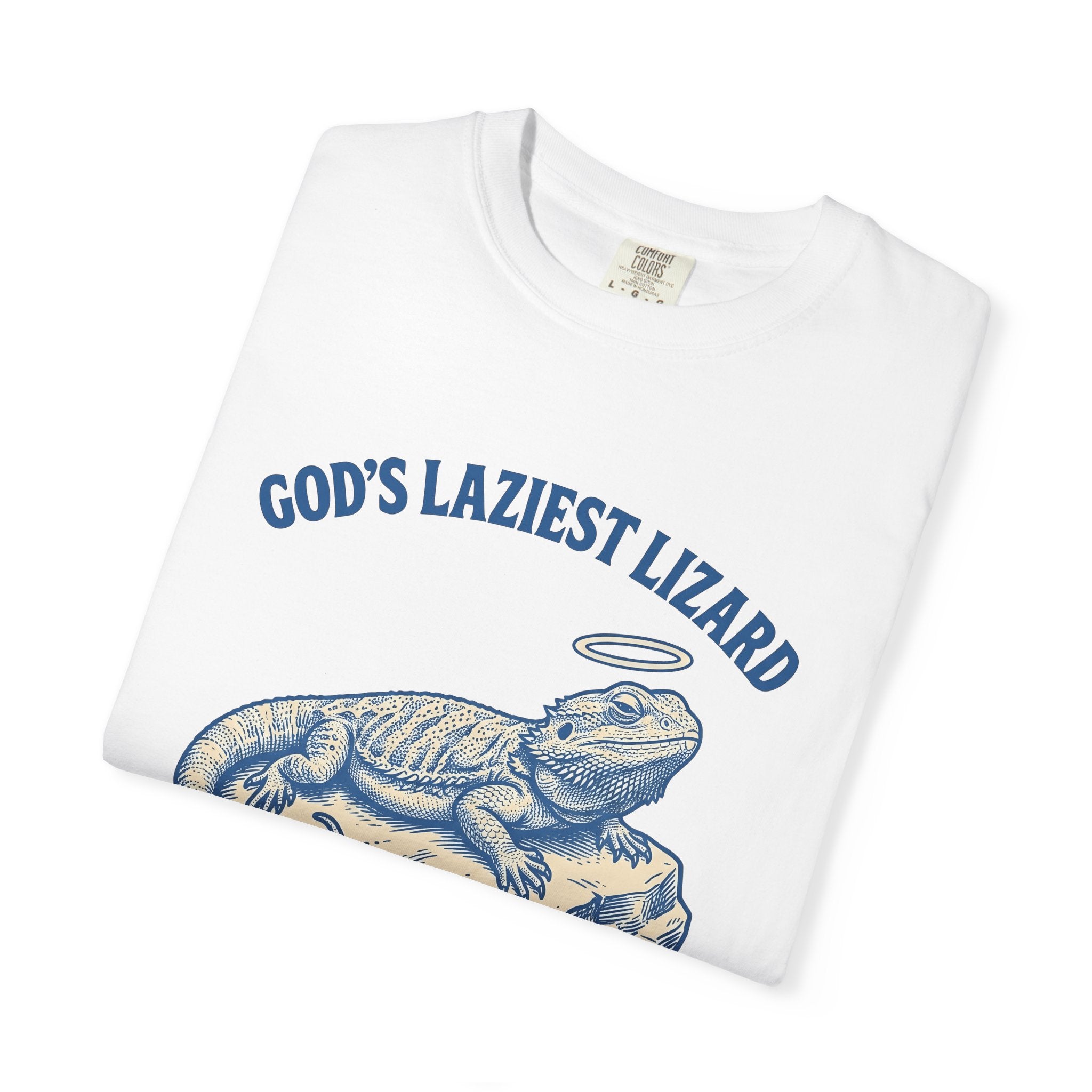 Bearded Dragon Shirt Funny Animal Gift Women Vintage Tee Pogona T-Shirt Humor Fan Retro Tshirt Creature Graphic Hand Drawn Halo Tshirt
