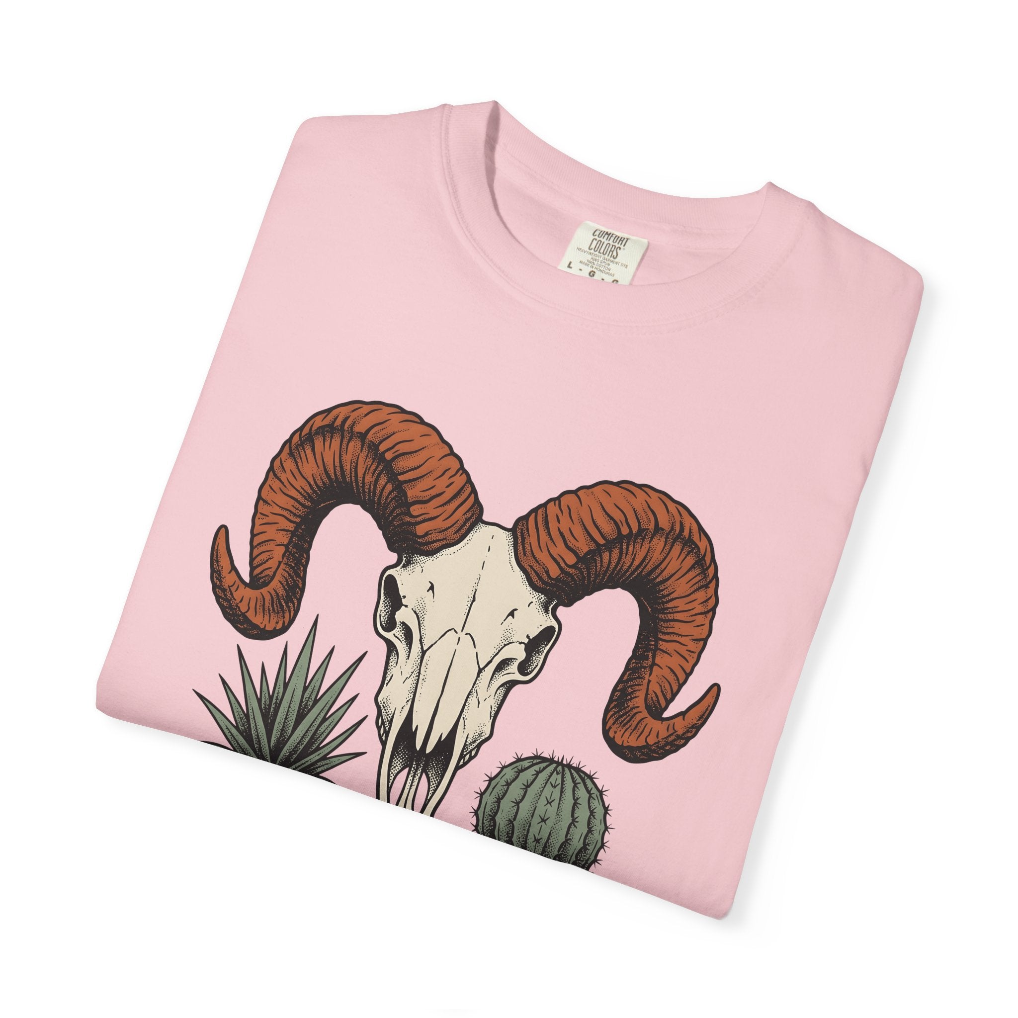 Ram Horn Skull Shirt Boho Chic Sandscape Gift Women Southwestern Tee Skull T-Shirt Bohemian Fan Western Tshirt Desert Graphic Classic