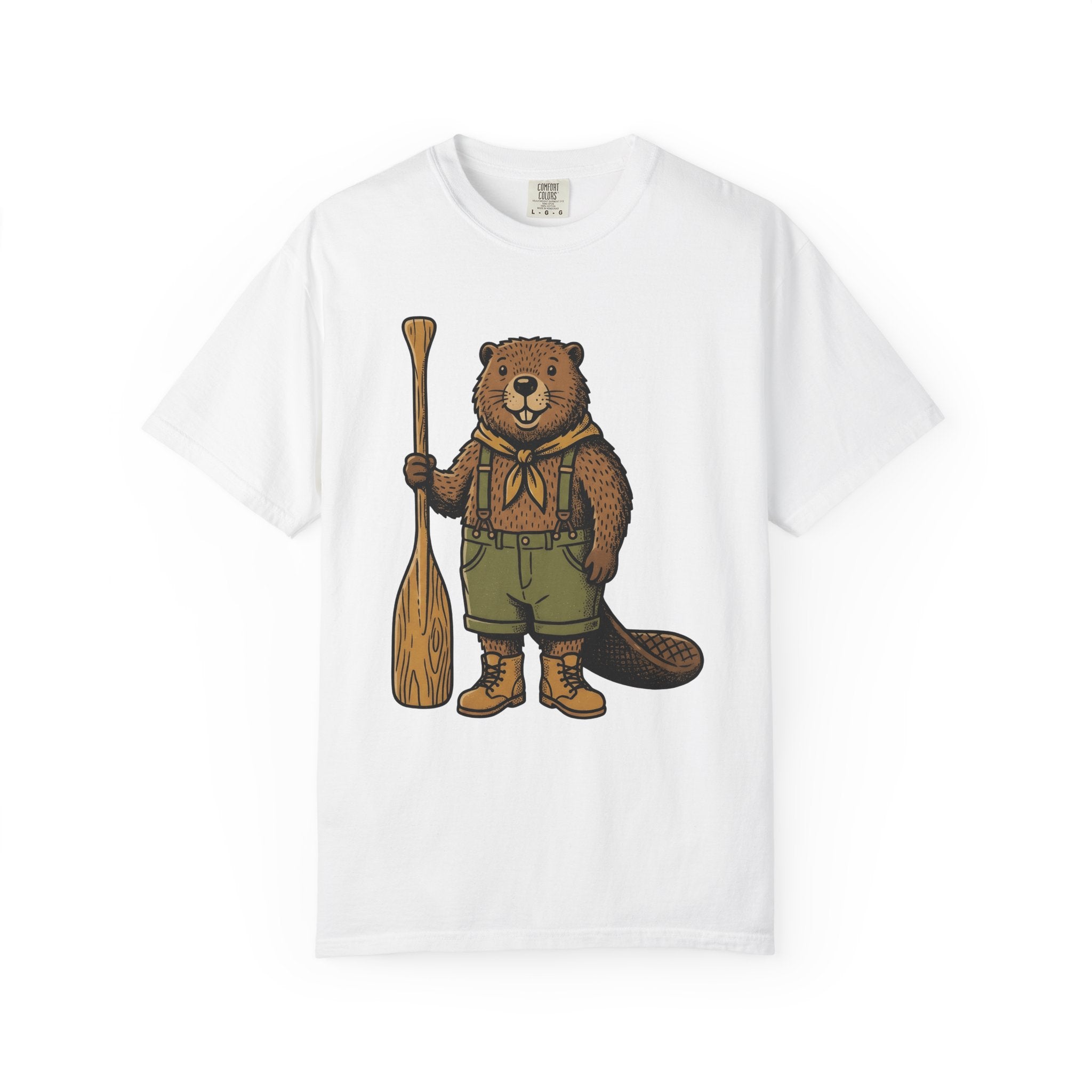 Beaver Rv Shirt Animals Hiking Gift Women Antique Tee Camper T-Shirt Wildlife Fan Vintage Tshirt Trekker Graphic Doodle Kayak Paddle Tshirt