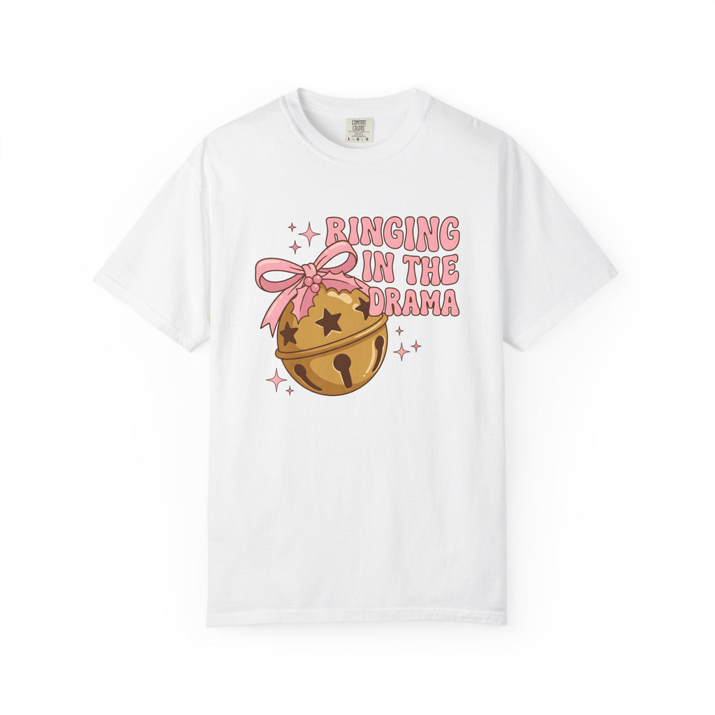 Merry Bell Shirt Christmas Comedy Gift Women Caricature Tee Jingle Bell T-Shirt Xmas Fan Cartoon Tshirt Humor Graphic Old School Knot Tshirt