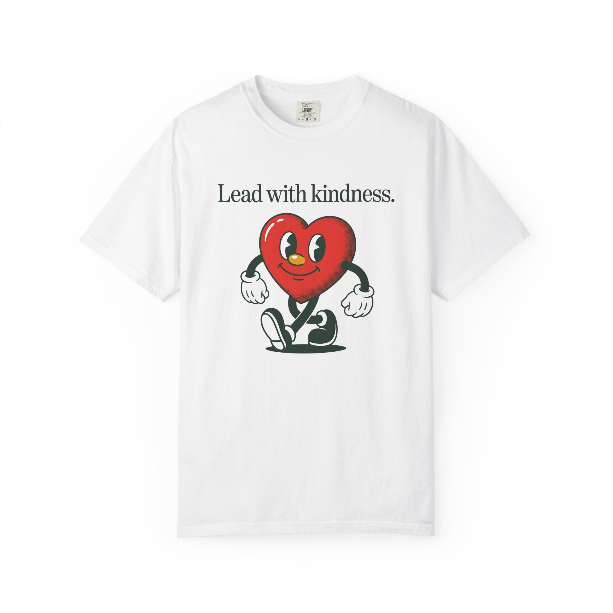 Comic Heart Shirt Cute Encouragement Gift Women Classic Tee Heart T-Shirt Adorable Fan Retro Tshirt Inspirational Graphic Hand Drawn Mittens