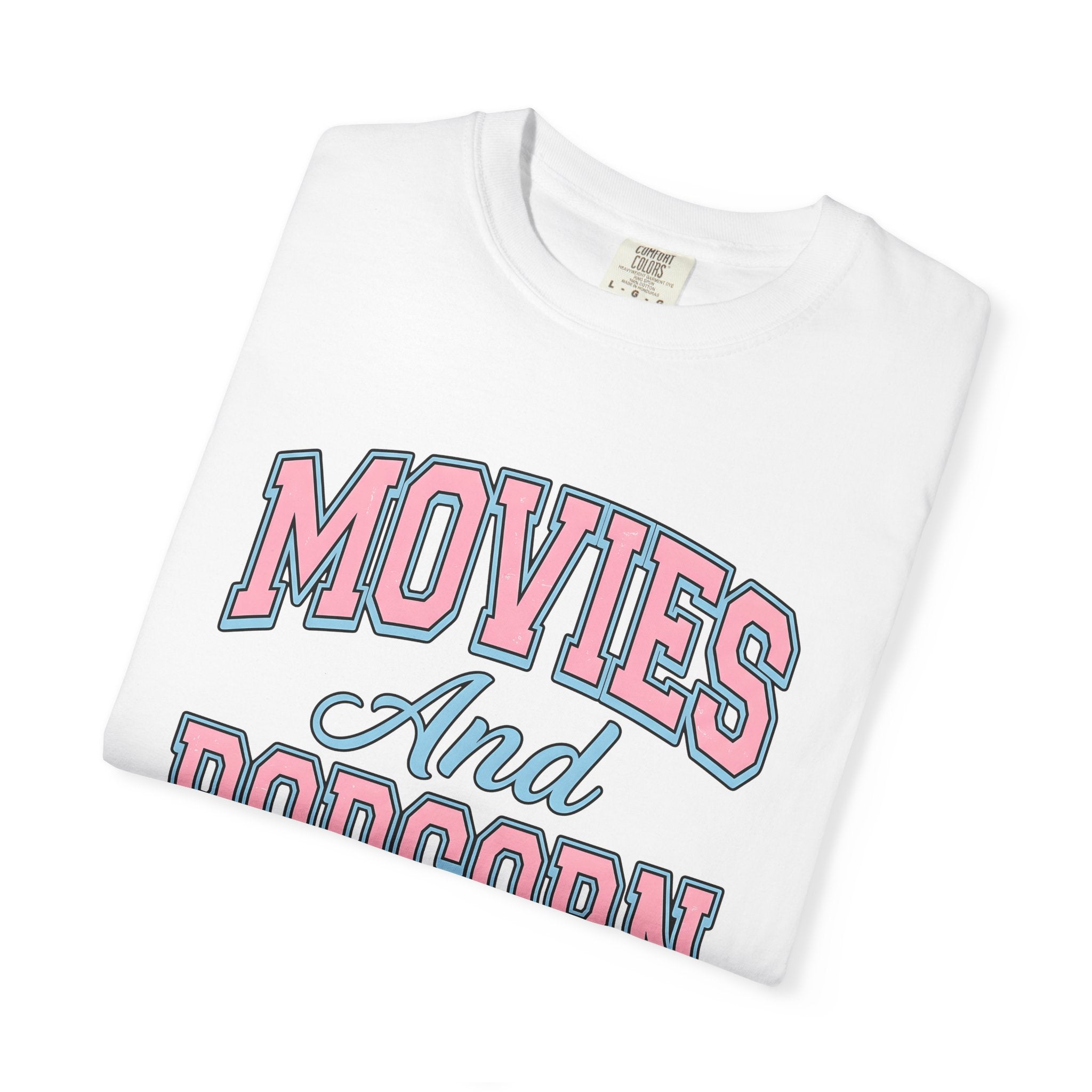 Film Night Shirt Movie Snack Gift Women Collegiate Tee Movie Night T-Shirt Cinema Fan Retro Tshirt Munchies Graphic Throwback Soft Colors