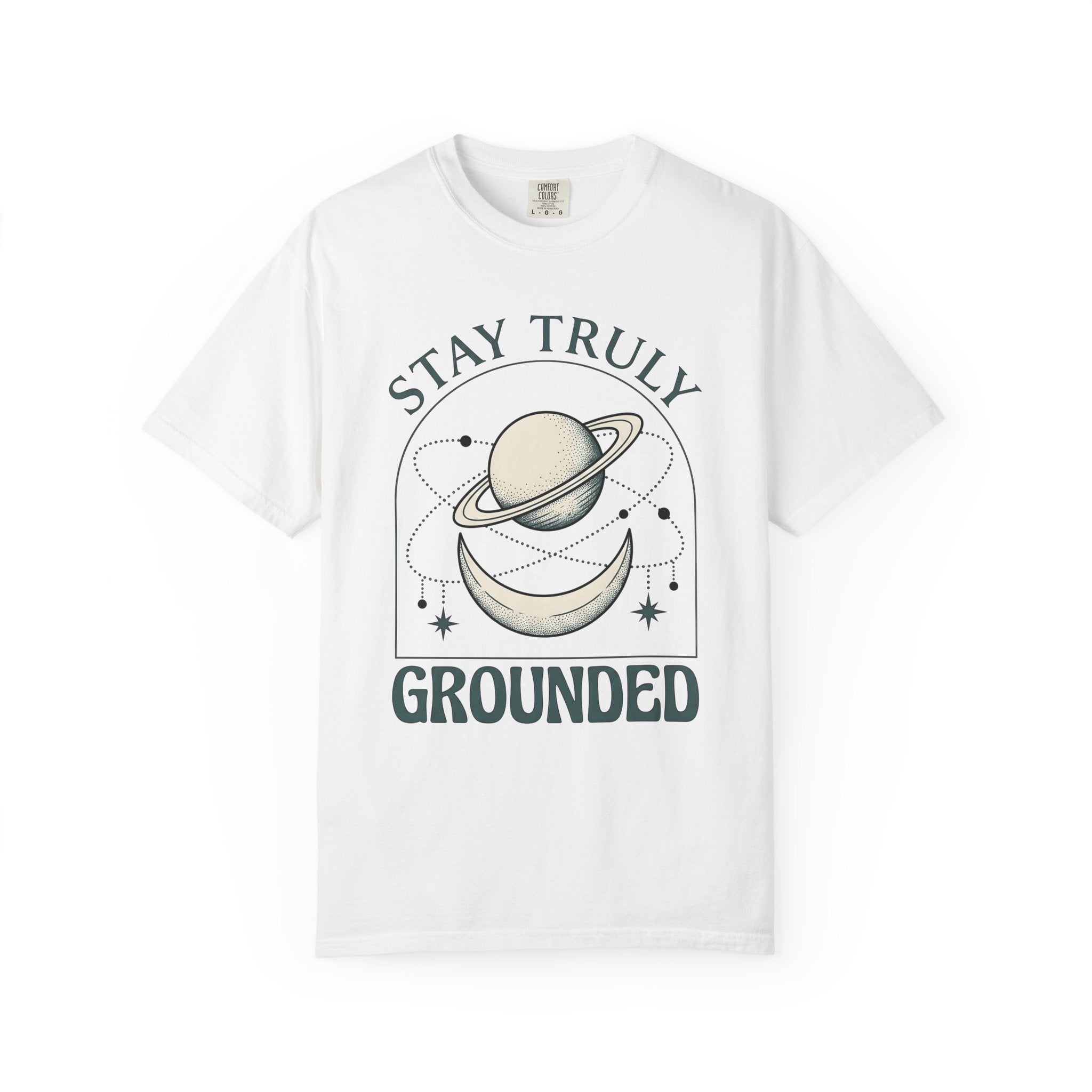 Lunar Planet Shirt Boho Chic Signs Gift Women Night Sky Tee Moon T-Shirt Bohemian Fan Starry Tshirt Zodiac Graphic Classic Glitter Tshirt