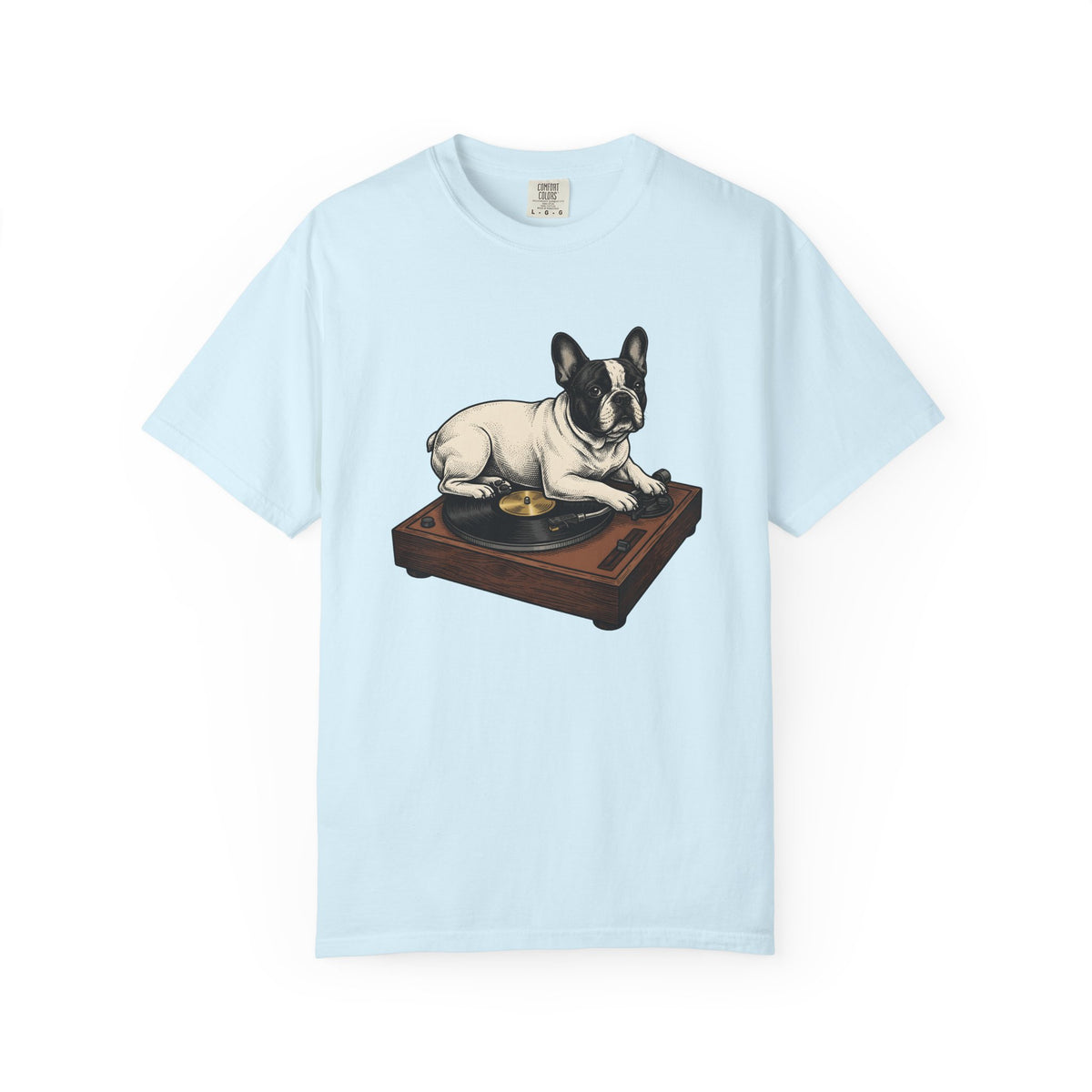French Bulldog Shirt Dog Music Unisex Gift Tattoo Style Tee Bulldog T-Shirt Dog