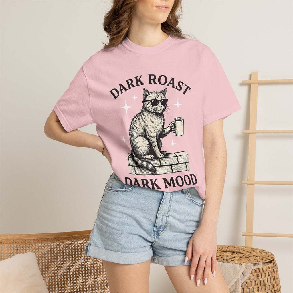 Cat Coffee Cup Shirt Coffee Feline Gift Women Retro Tee Mug T-Shirt Coffee Fan Coffee Cup Tshirt Kitty Graphic Sketch Shades Tshirt