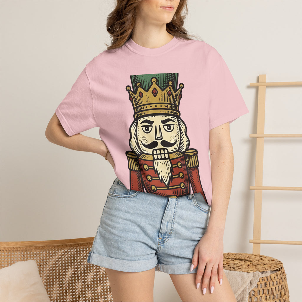 Nutcracker Shirt Christmas Holiday Gift Women Vintage Tee Christmas Soldier T-Shirt Xmas Fan Retro Tshirt Seasonal Graphic Hand Drawn Crown