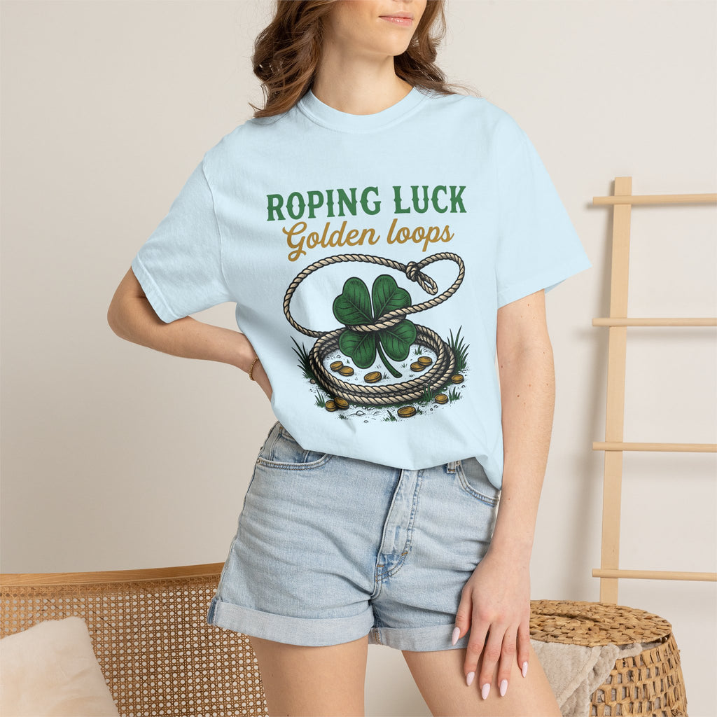 Luck Knot Shirt St Patrick's Day Ranch Gift Women Old School Tee Shamrock T-Shirt Luck Charm Fan Celtic Tshirt Farm Graphic Line Art Coin