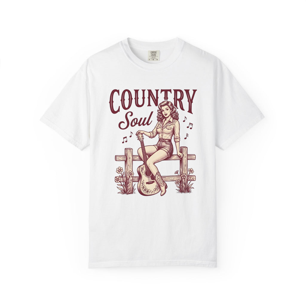 Cowgirl Guitar Shirt Cowgirl Band Gift Women Classic Tee Guitarist T-Shirt Cowboy Fan Vintage Tshirt Music Graphic Cartoon Petal Tshirt