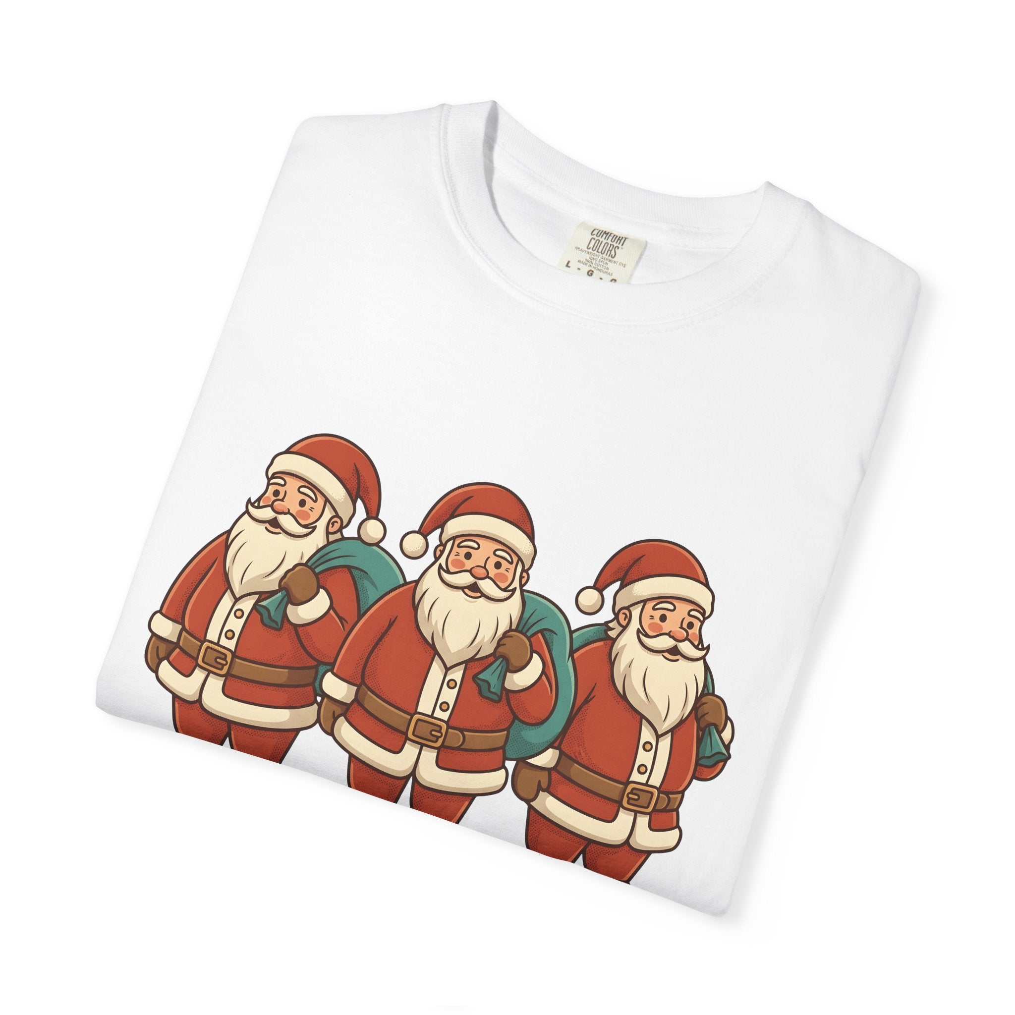 Santa Claus Shirt Christmas Holiday Gift Women Cartoon Tee Kris Kringle T-Shirt Christmas Fan Comic Tshirt Celebration Graphic Vintage Gift