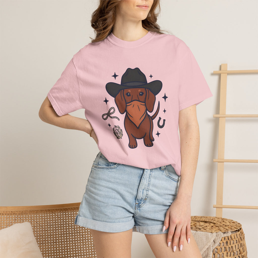 Rodeo Dog Shirt Dog Western Wear Gift Women Hand Drawn Tee Cowdog T-Shirt Dog Fan Illustrated Tshirt Country Graphic Old School Luck Charm
