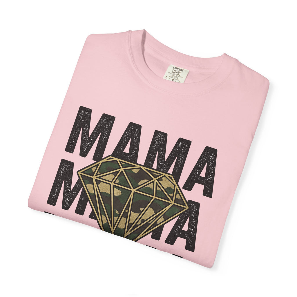 Diamond Design Shirt Mom Present Gift Women Vintage Tee Jewel T-Shirt Mother Fan Gemstone Tshirt Gift Graphic Classic Camo Tshirt