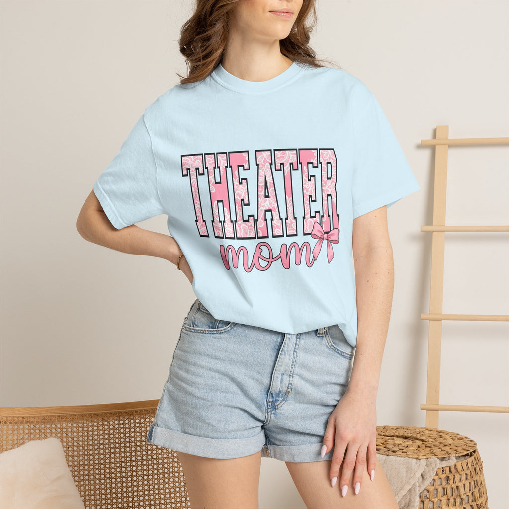 Lace Varsity Font Shirt Moms Acting Gift Women Dainty Tee Varsity Jacket T-Shirt Motherhood Fan Script Tshirt Thespian Graphic Old School