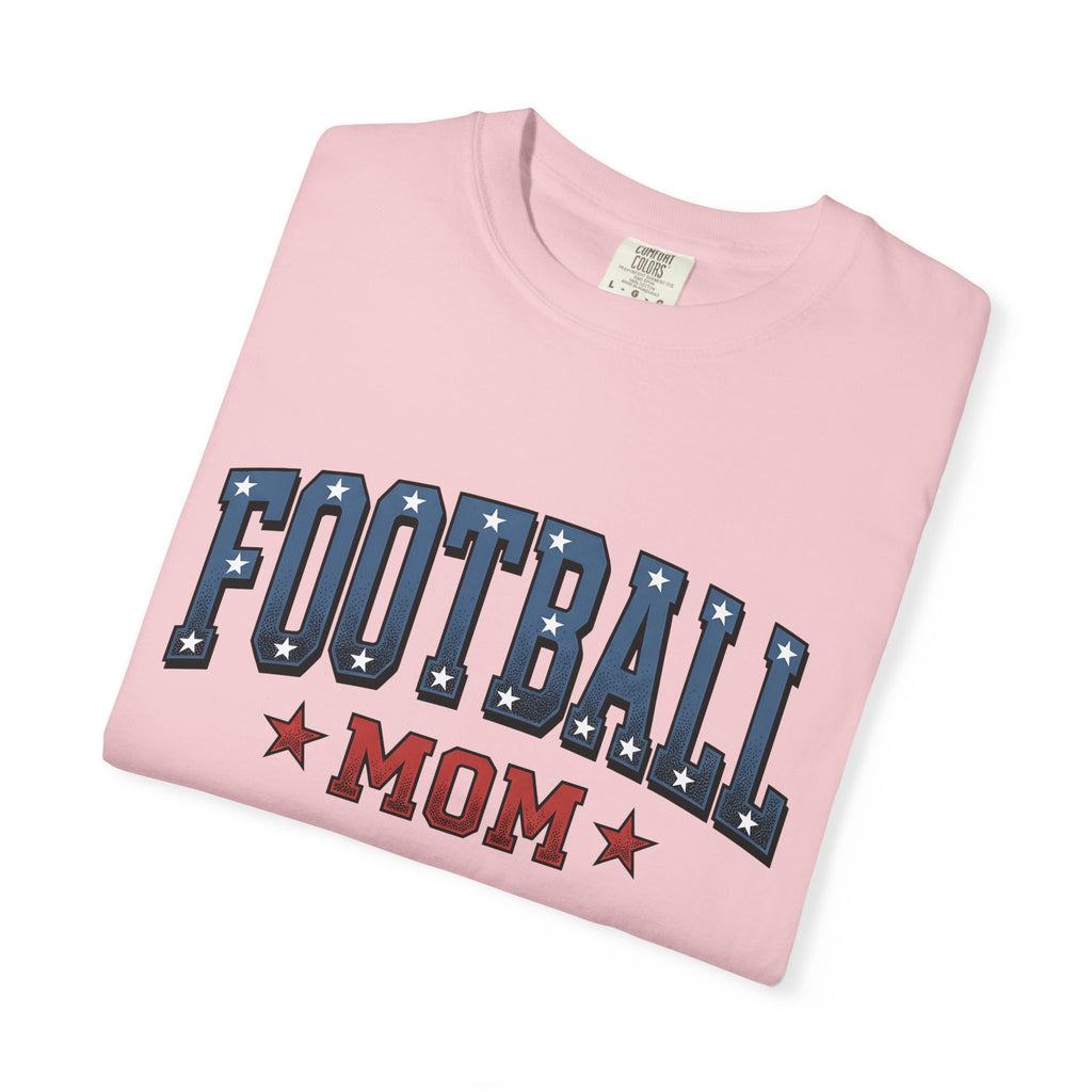 Football Stars Shirt Moms Sports Gift Women Varsity Tee Soccer Players T-Shirt Mom Fan Athletic Graphic Illustration Vintage Design Retro