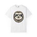Sloth Head Shirt Animals Funny Gift Women Sketch Tee Sloth T-Shirt Wildlife Fan Drawing Graphic Tshirt Vintage Shades Tshirt