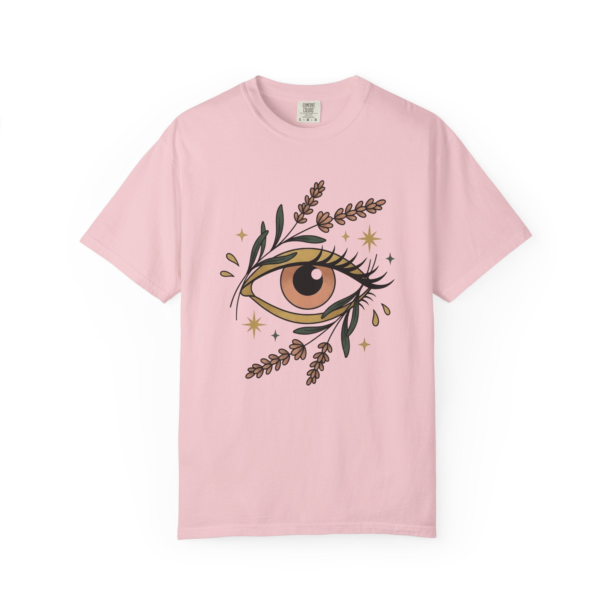 Blossom Eye Shirt Boho Chic Mindfulness Gift Women Gypsy Tee Eye T-Shirt Bohemian Fan Tribal Tshirt Meditation Graphic Sleek Sparkle Tshirt