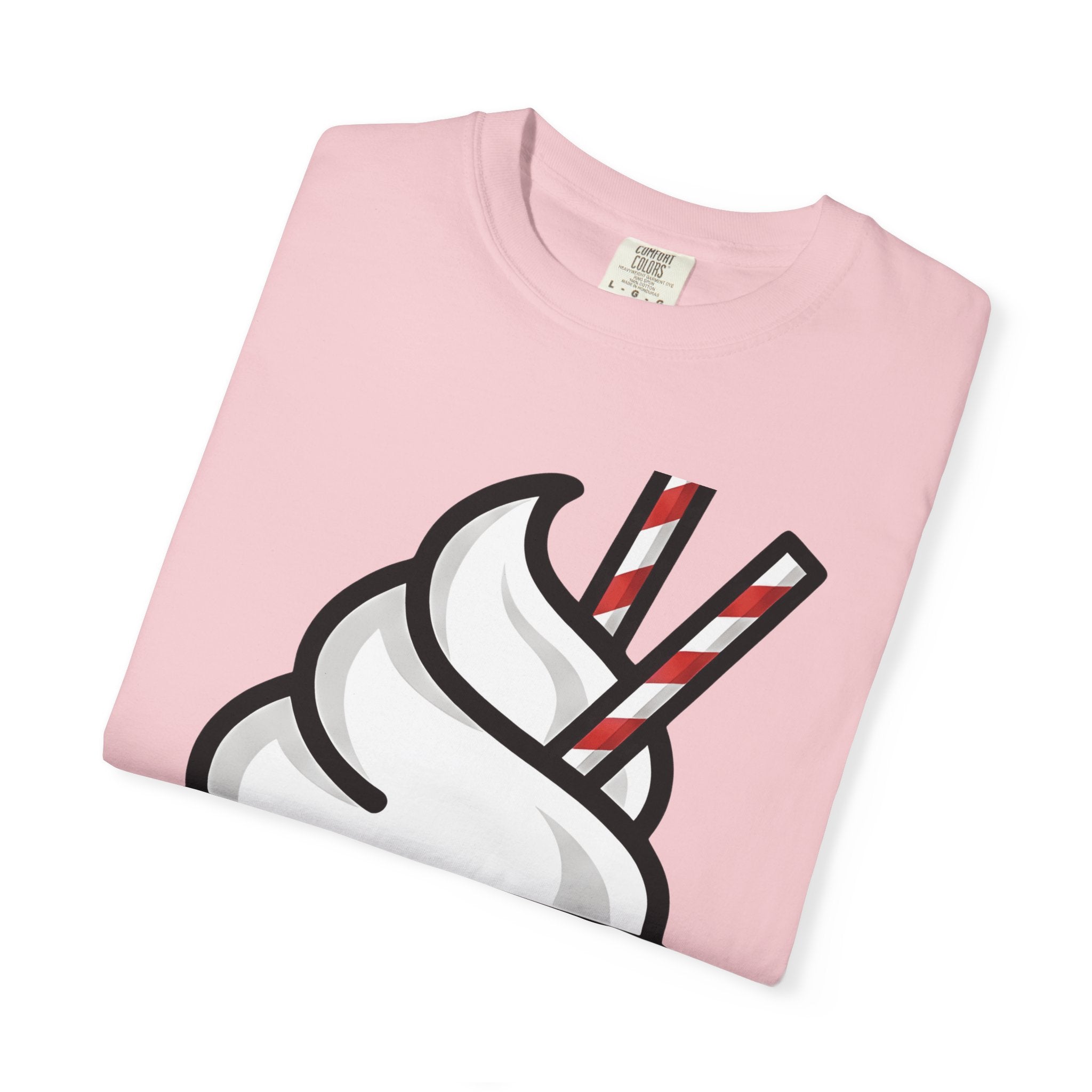 Frozen Dessert Shirt Desserts Gourmet Gift Women Line Art Tee Ice Cream T-Shirt Dessert Fan Illustration Tshirt Gourmet Graphic Modern