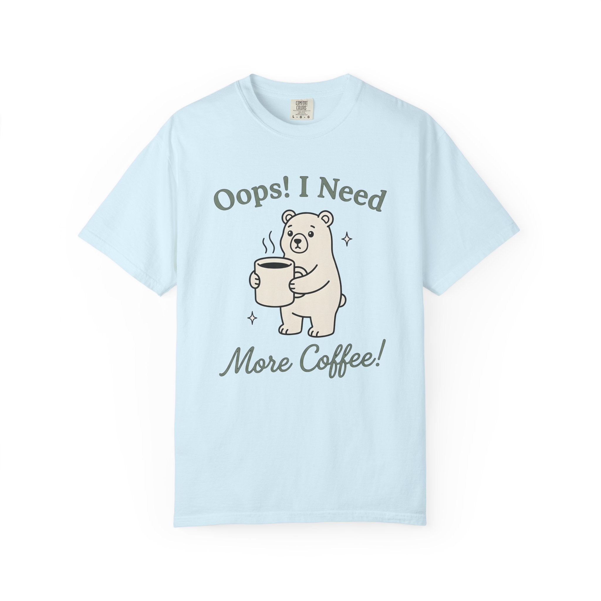 Bear Coffee Mug Shirt Coffee Wildlife Gift Women Cartoon Tee Coffee Mug T-Shirt Coffee Fan Cute Tshirt Animal Graphic Clean Twinkle Tshirt