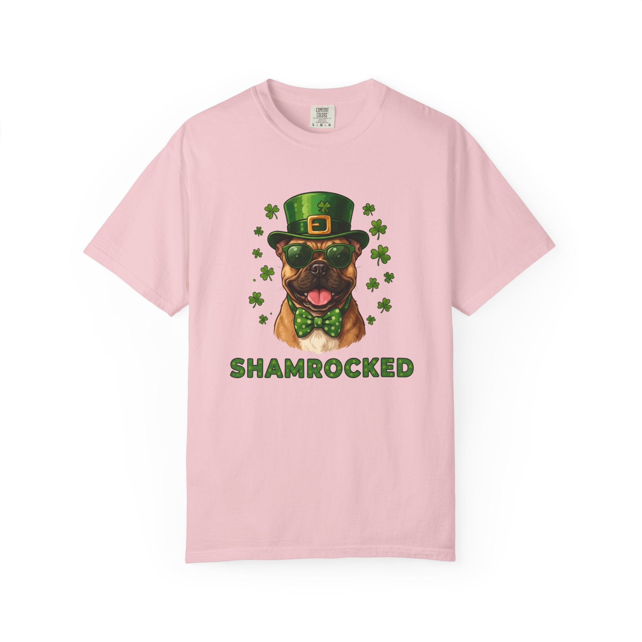 Canine Leprechaun Shirt St Patrick's Day Animal Gift Women Animated Tee Dog Leprechaun T-Shirt St Patricks Fan Cartoon Tshirt Pet Graphic