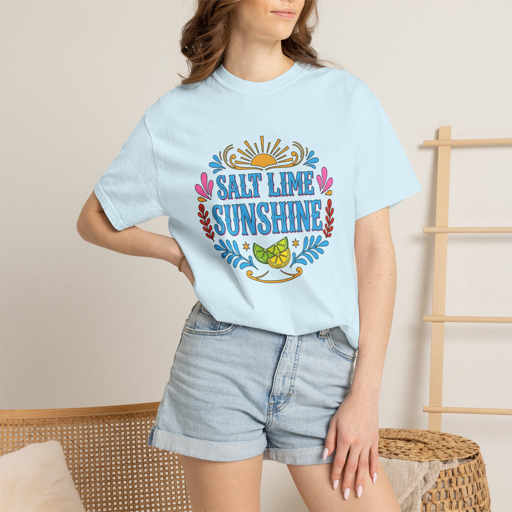 Lime Fruit Slice Shirt Summer Travel Gift Women Folk Tee Lime Wedge T-Shirt Vacation Fan Bohemian Tshirt Adventure Graphic Cartoon Floral