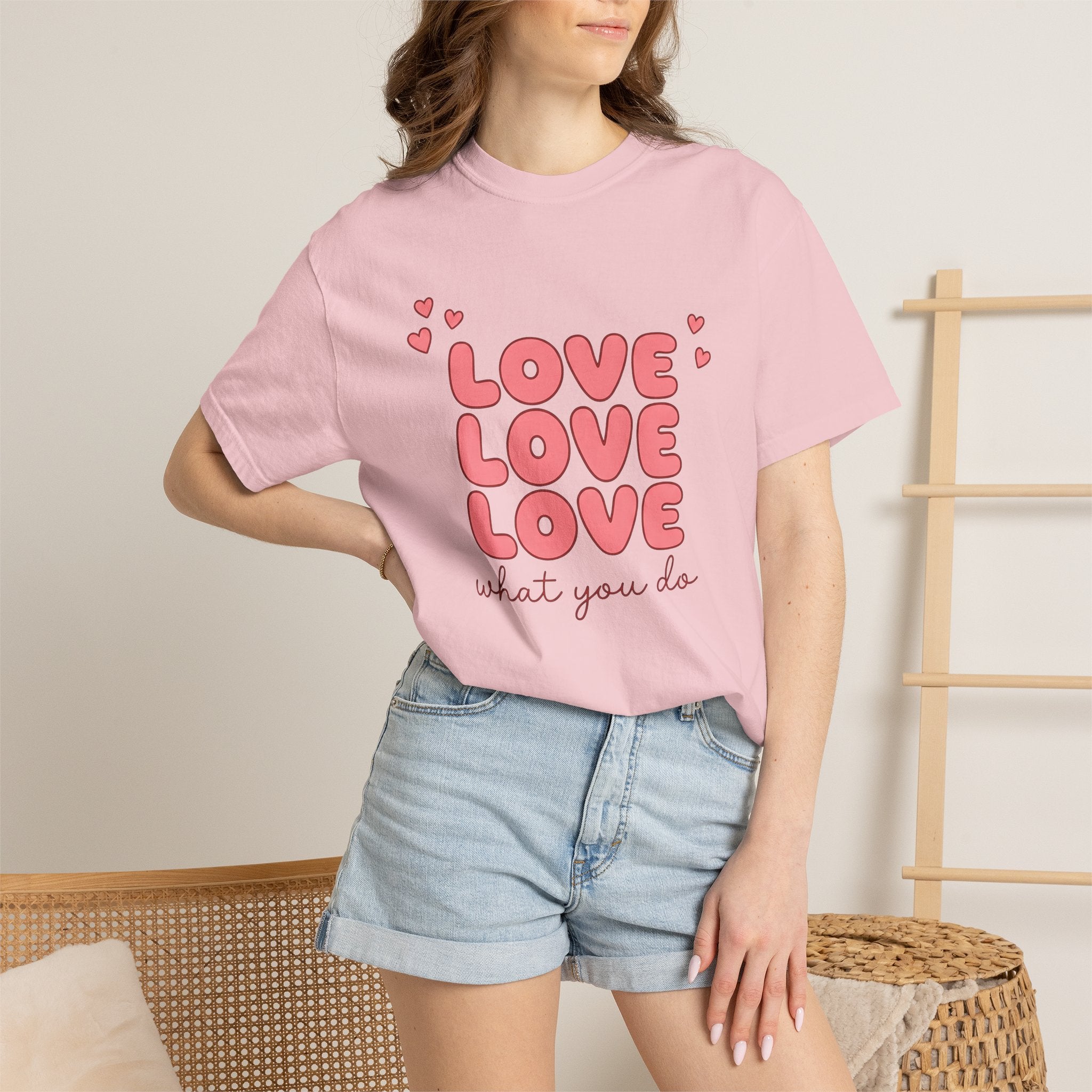 Pink Hearts Shirt Nurse Thanks Gift Women Whimsical Tee Heart T-Shirt Teacher Enthusiast Valentine Tshirt Appreciation Graphic Classic Piled