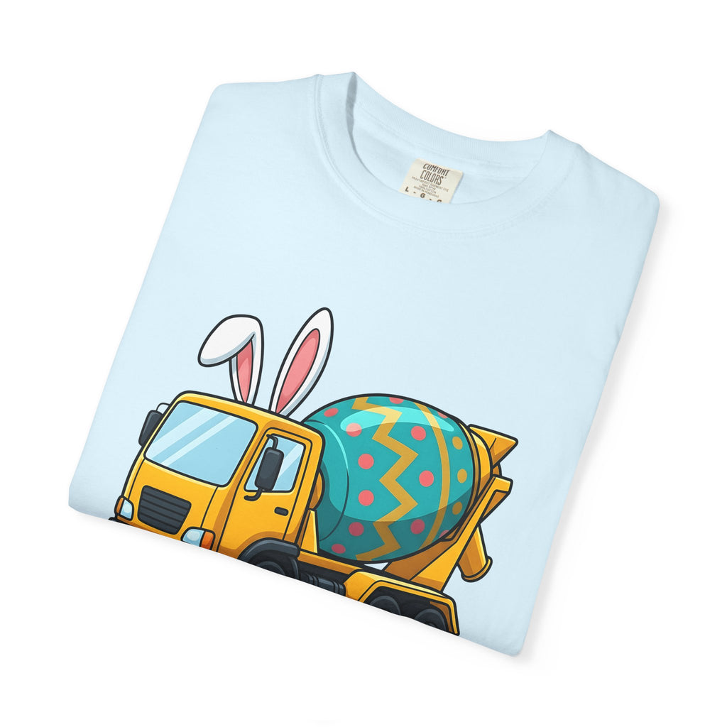 Cement Truck Shirt Easter Construction Gift Women Cartoon Tee Concrete Mixer T-Shirt Easter Fan Comic Tshirt Building Graphic Whimsical