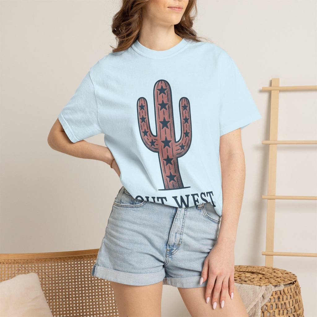 Cactus Art Shirt Cowgirl Wilderness Gift Women Cowboy Tee Succulent T-Shirt Rodeo Fan Western Tshirt Outdoor Graphic Retro Star Shapes