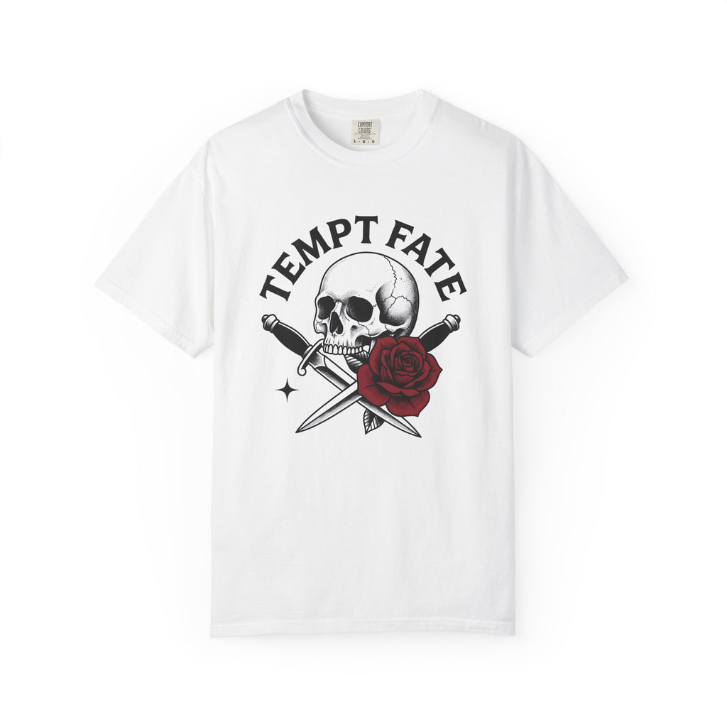 Skull Rose Blades Shirt St Valentine's Day Mystical Gift Women Illustrative Tee Sugar Skull T-Shirt Valentine Fan Artistic Tshirt Occult