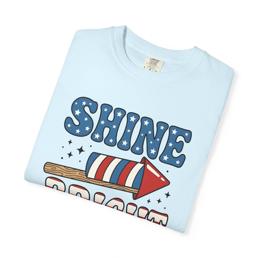 American Firework Shirt 4th Of July Party Gift Women Graphic Tee Fireworks T-Shirt Independence Day Enthusiast Firework Graphic Tshirt