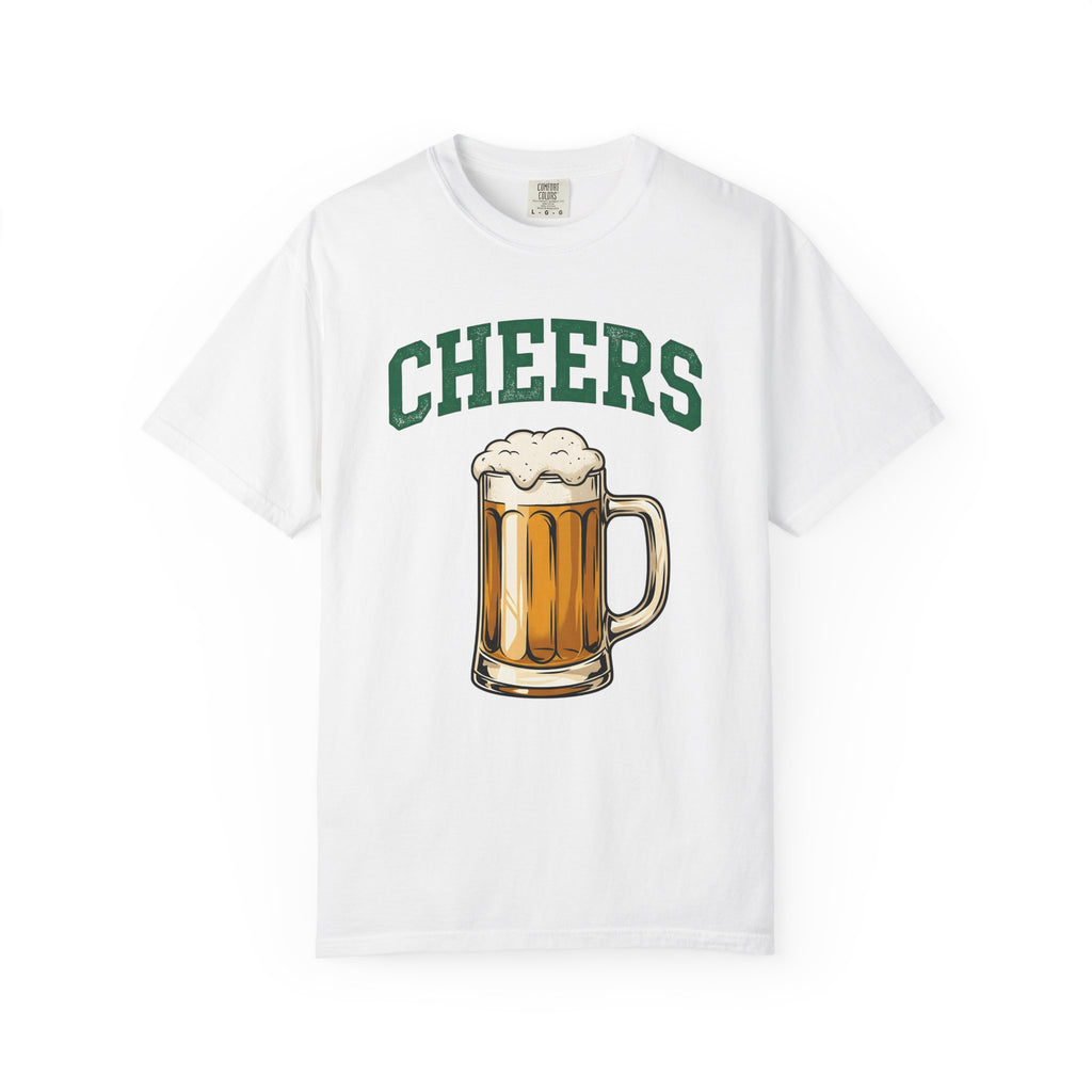 Beer Glass Shirt St Patrick's Day Alcohol Gift Women Retro Tee Pint Glass T-Shirt Beer Fan Vintage Tshirt Boozy Graphic Sketch Beer Head