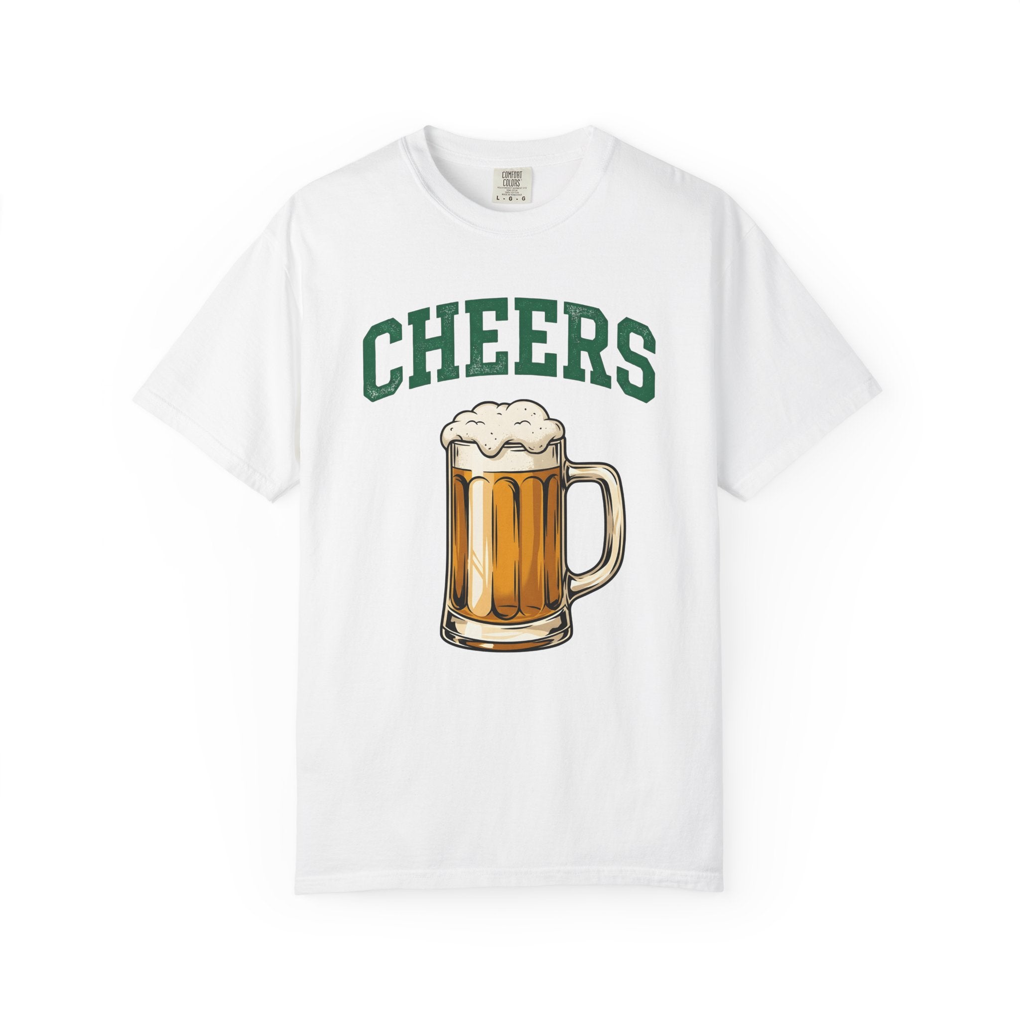 Beer Glass Shirt St Patrick's Day Alcohol Gift Women Retro Tee Pint Glass T-Shirt Beer Fan Vintage Tshirt Boozy Graphic Sketch Beer Head