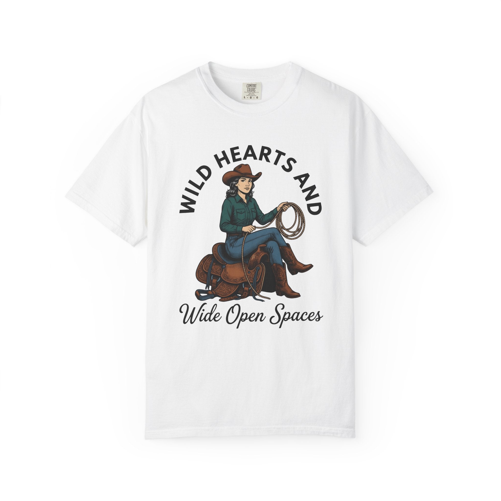 Cowgirl Graphic Shirt Cowgirl Rodeo Gift Women Vintage Tee Graphic T-Shirt Cowgirl Fan Retro Tshirt Rodeo Graphic Western Lasso Tshirt