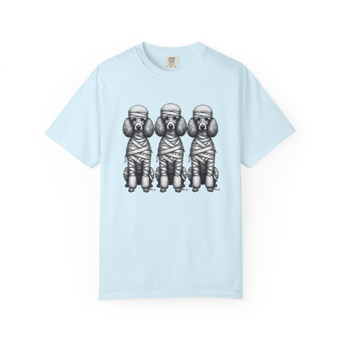 Poodle Set Shirt Dog Halloween Costume Gift Women Cartoon Tee Poodle T-Shirt Dog Fan Toon Tshirt Costume Graphic Rustic Wrap Bandage Tshirt