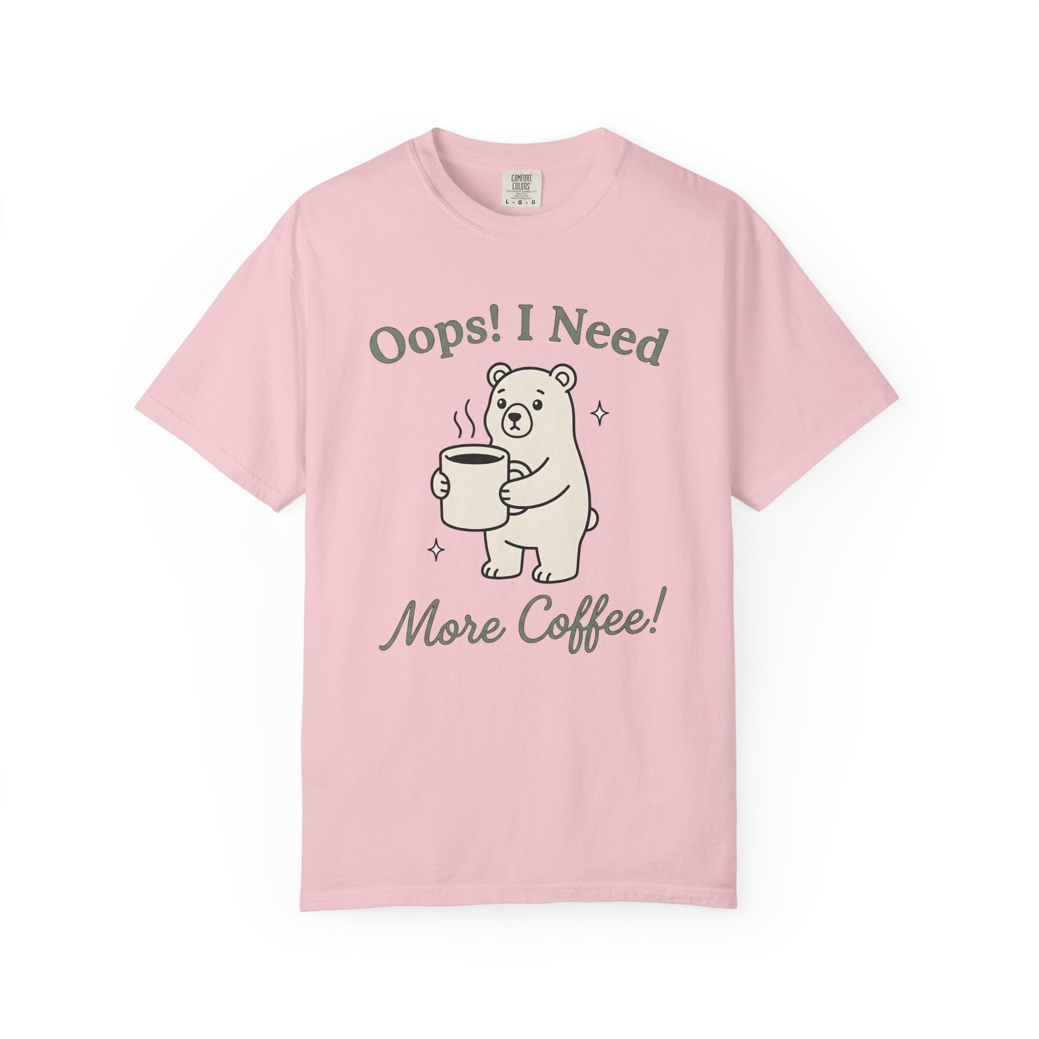 Bear Coffee Mug Shirt Coffee Wildlife Gift Women Cartoon Tee Coffee Mug T-Shirt Coffee Fan Cute Tshirt Animal Graphic Clean Twinkle Tshirt