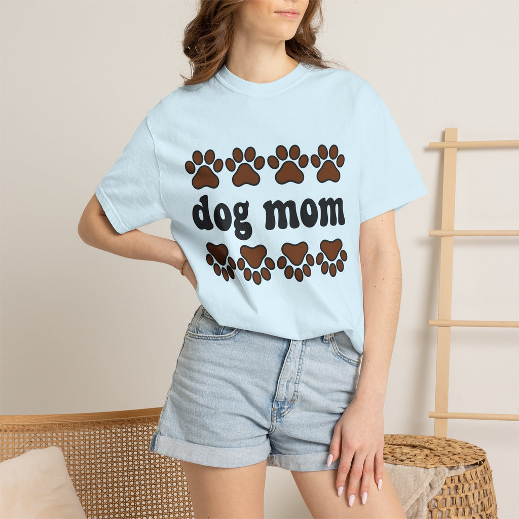 Paw Mark Shirt Dog Mom Dog Mom Wildlife Gift Women Graphic Tee Footprint T-Shirt Dog Lady Fan Illustrated Tshirt Nature Graphic Simple Pet