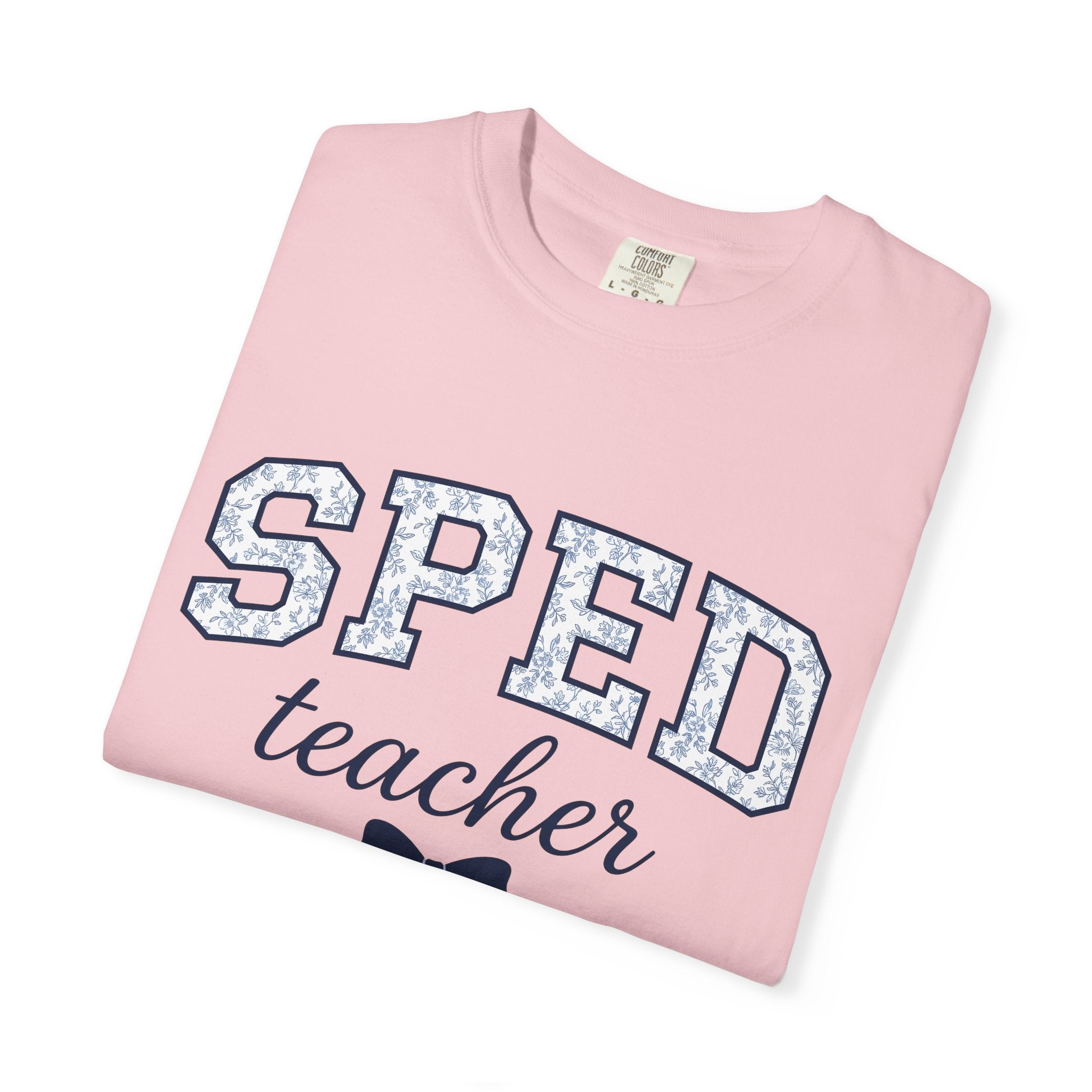 Floral Varsity Letters Shirt Teacher Appreciation Gift Women Collegiate Tee Letterman T-Shirt Educator Enthusiast Retro Tshirt Grateful