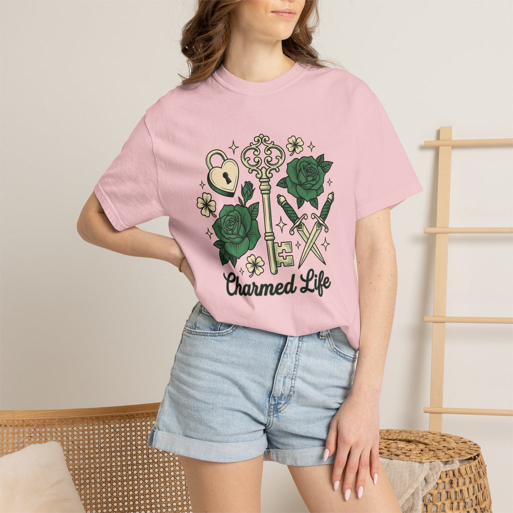 Classic Key Roses Shirt St Patricks Day Prosperity Gift Women Vintage Tee Floral Keys T-Shirt Luck Enthusiast Retro Tshirt Abundance Graphic