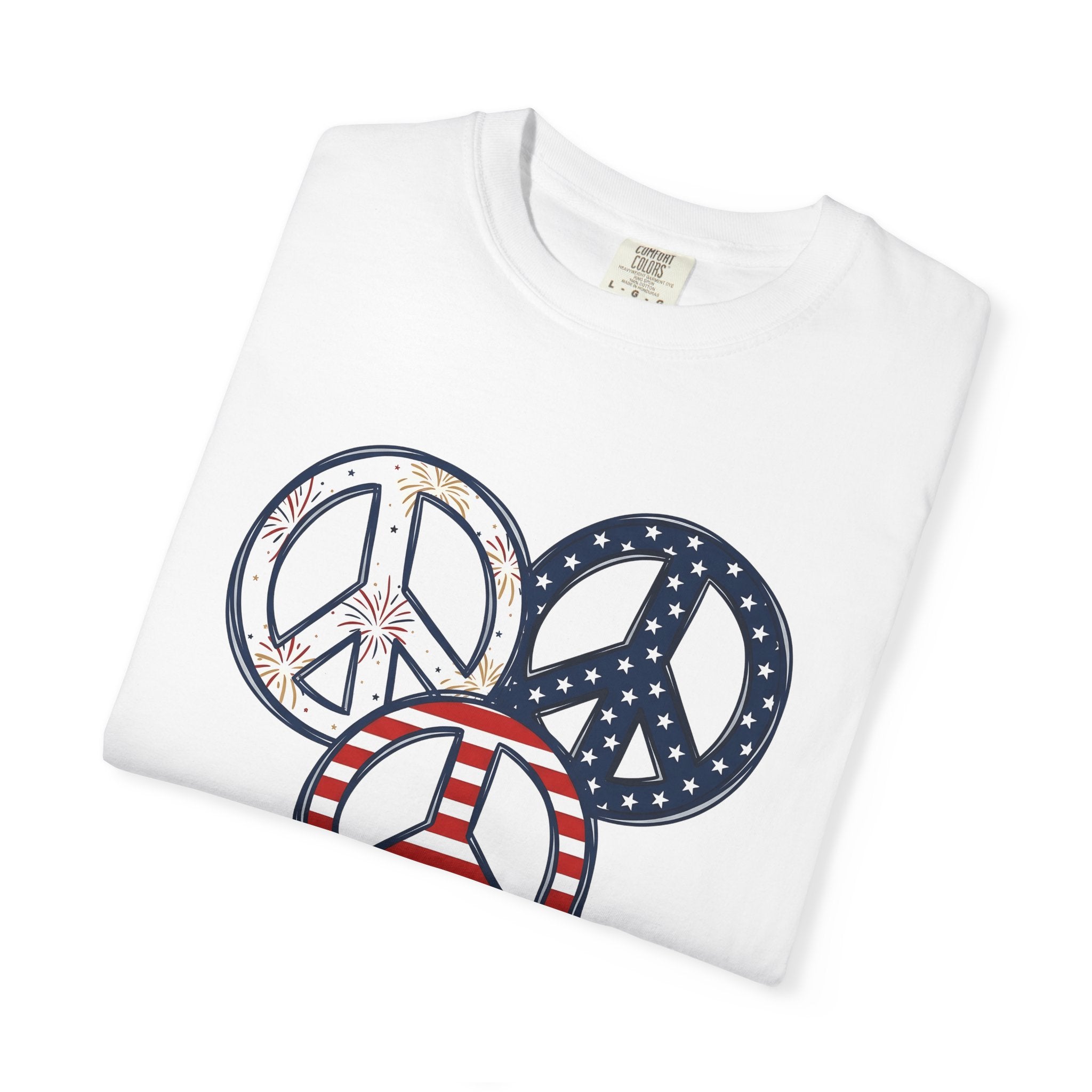 Peace Gesture Shirt America Event Gift Women Stars And Stripes Tee Hand Sign T-Shirt American Fan Patriotic Tshirt Festival Graphic Heritage
