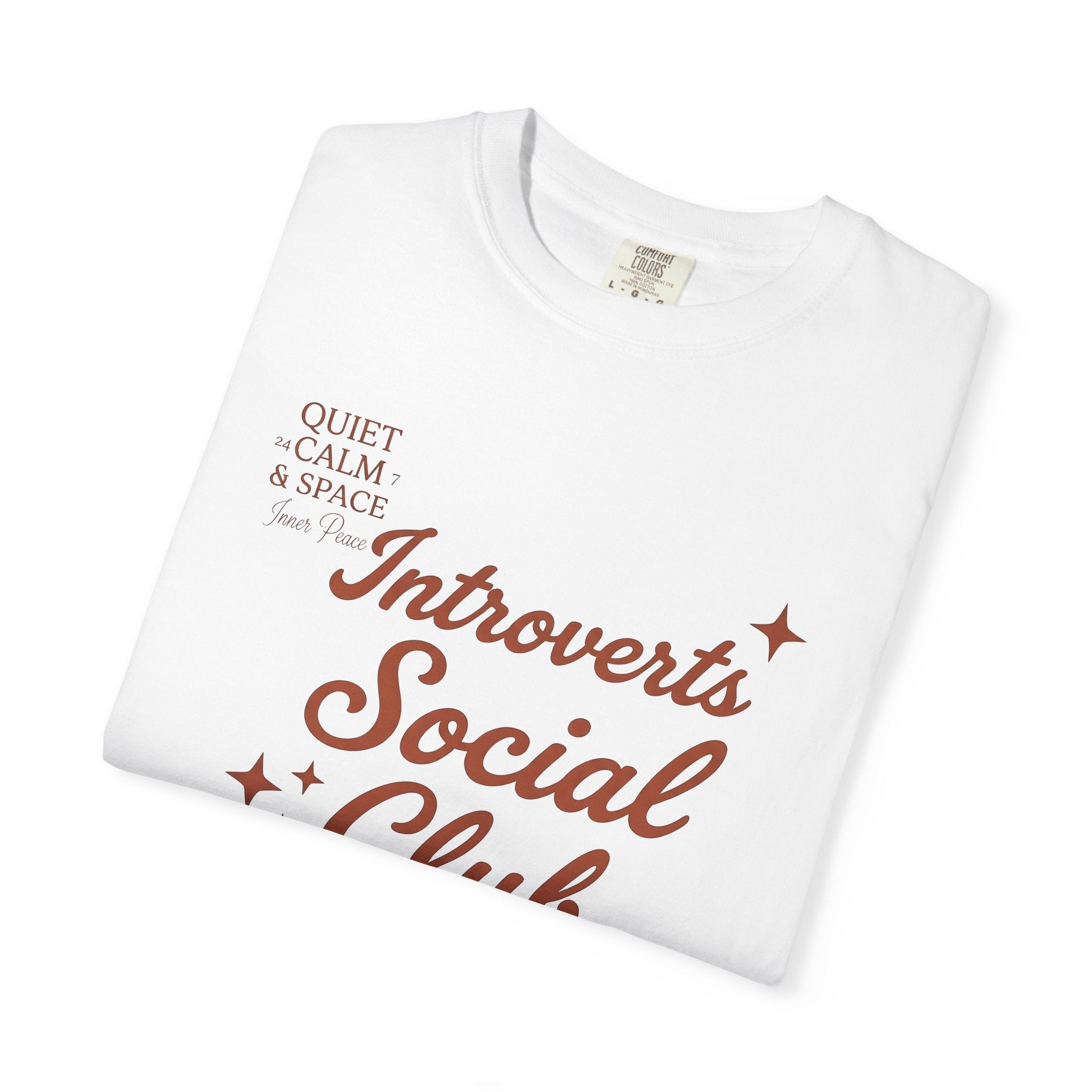 Vintage Lettering Shirt Introvert Joke Gift Women Rustic Tee Typography T-Shirt Introvert Fan Distressed Tshirt Pun Graphic Simple Sparkles