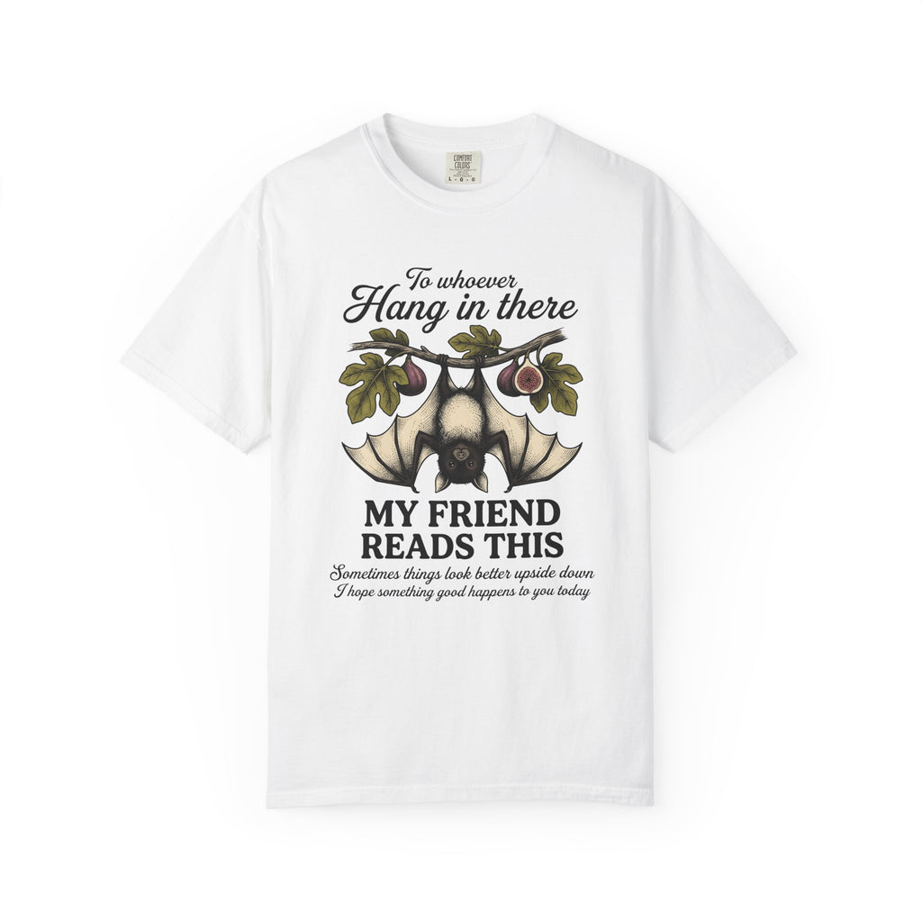 Bat Drawing Shirt Cute Critter Gift Women Retro Tee Bat T-Shirt Adorable Fan Chiropteran Graphic Line Art Twig Branch Tshirt
