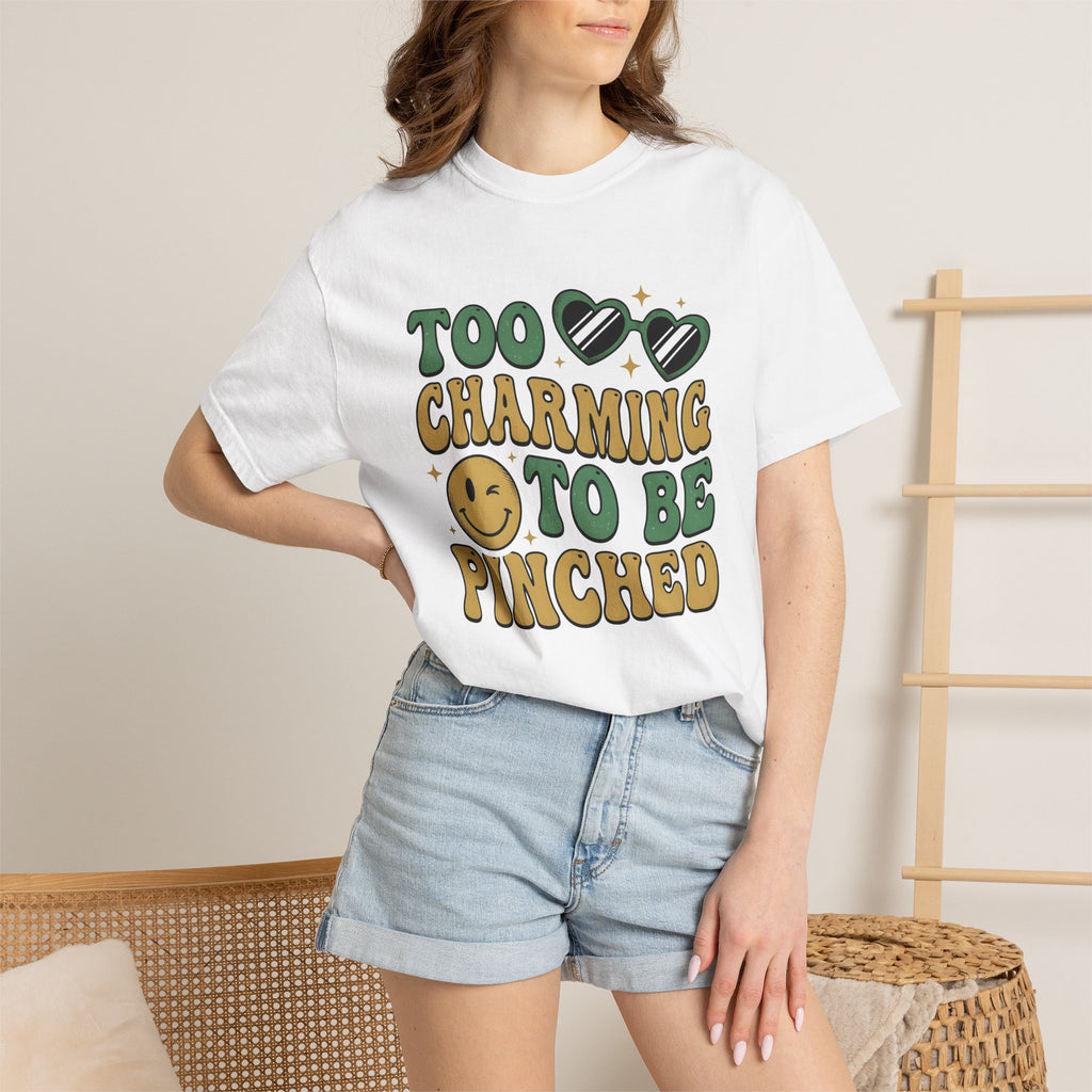 Heart Sunglasses Shirt St Patrick's Day Humor Gift Women Retro Tee Shades T-Shirt Shamrock Fan Vintage Tshirt Funny Graphic Groovy Smiley