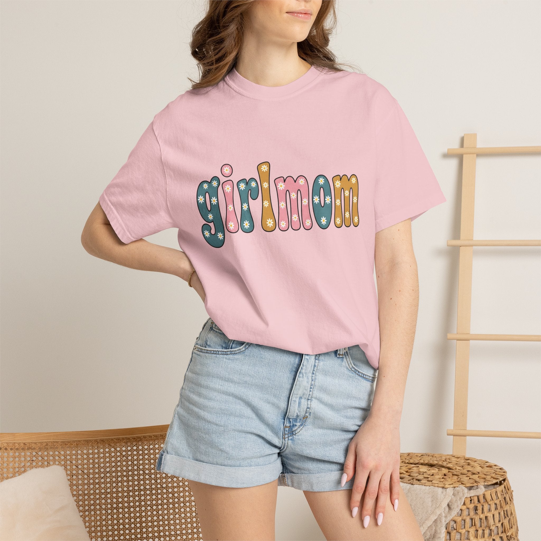 Flower Lettering Shirt Mom Relatives Gift Women Whimsical Tee Typography T-Shirt Motherhood Fan Handlettered Tshirt Family Graphic Vintage